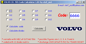 Car Radio Code Calculator V2.0